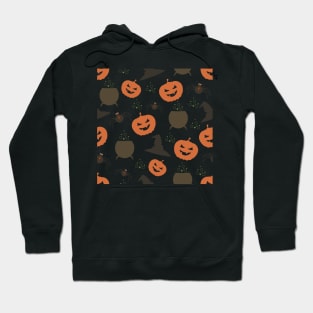 Seamless pattern with Halloween elements Hoodie